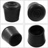 Auvotuis 8Pcs 1-1/8 Inch (28mm) Chair Leg Tips Caps, Round Rubber Non-Slip Folding Chair Leg End Caps Black Furniture