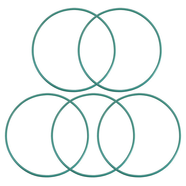 uxcell Fluorine Rubber O-Rings, 90mm OD 85.2mm ID 2.4mm Width FKM Seal Gasket for Machinery Plumbing, Green, Pack of 5