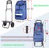 Bornfornice 11.8inx7.5inx21.6in Replacement Bag for Shopping Cart - Waterproof Trolley Bags, (Blue)