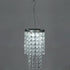 LEWIS&WAYNE 21 Hanging Solar Crystal Chandelier Outdoor, Modern Solar Transparent Acrylic Beaded Lantern with Cool