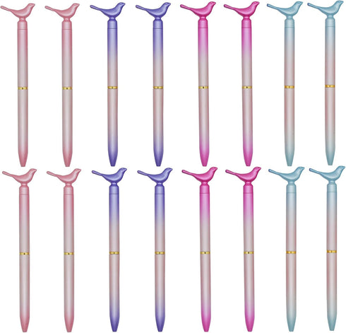 Maydahui 24 PCS Colourful Bird Ballpoint Pens, Retractable Pigeon Pen, Fresh Style Black Ink for School Office Home