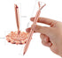 Hollow Round Pen Holder Set, Signing Pen with Big Diamond Crystal Pen for Wedding, Rose Gold