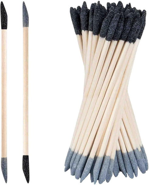 50 Pcs Sanding Sticks, Double End Matchsticks Sanding Twigs for Tight Spaces Plastic Models Wood, 120/280 Grit