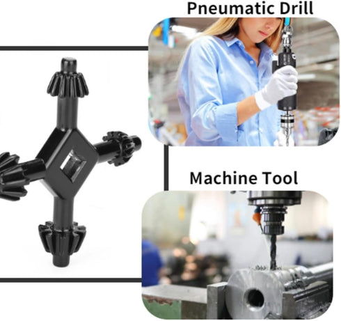4 in 1 Drills Chuck Key, Multifunctional Steel Fit for Handheld Universal Power Tools