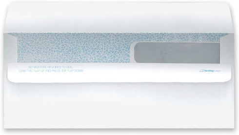 NextDayLabels - 100 Double Window SELF Seal Security Check Envelopes | Compatible with QuickBooks and Other Checks