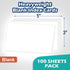 Olivo 3x5 3" 5", 100 Count, 200 Blank Index Cards Unlined Unruled Flash Note Cards x White, GSM Heavy Weight