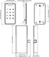 Smart Digital Coded Lock for Cabinets - Secure Password Protection