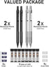 Nicpro 4 Pack Metal Mechanical Pencil Set 0.5 mm & 0.7mm with Case, Artist Pencil MP1000 with Lead Refill and Erasers