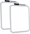 Emraw 8.5" X 11" Dry Erase Board with Marker, Sturdy Frame, Mount Horizontally or Vertically, Pack of 2 for Home or