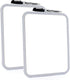 Emraw 8.5" X 11" Dry Erase Board with Marker, Sturdy Frame, Mount Horizontally or Vertically, Pack of 2 for Home or