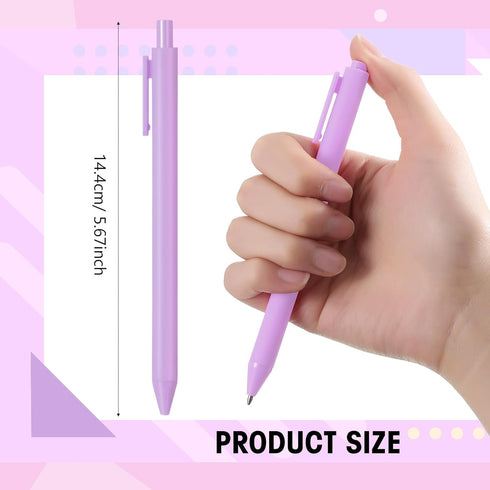 Fulmoon 50 Pcs Cute Back to School Ballpoint Pens Bulk, Comfortable Writing Pens in Medium Point 1.0 mm for Teacher