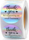 IBAKE 500 PCS Holographic Thank You for Supporting My Small Business Stickers 1.5