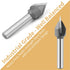 BINSTAK 60 1/4 Inch Degree V Groove Router Bit Shank, Carbide Tipped Wood CNC Router Bit Woodworking Engraving Carving