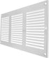 Vent Systems 12'' x 6'' Inch White Air Vent Cover, Metal Air Return Grill with Pest Guard Screen for Home Improvement