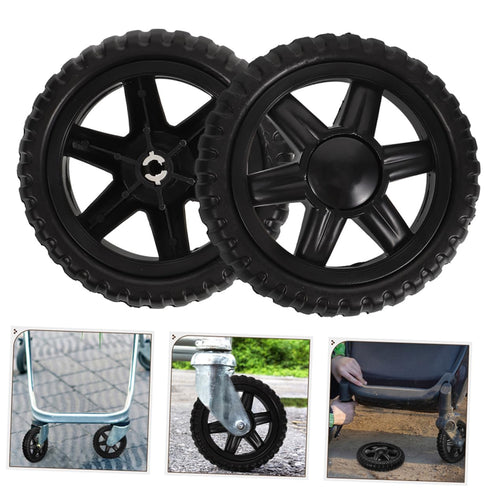 4pcs ULTECHNOVO Shopping Cart Wheel Rolling Cart Wheel for Grocery Trolley Heavy Duty Easy Installation Suitable