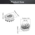 MroMax 10#-24 K-Lock Nuts, Silver 304 Stainless Steel Keps Lock Nuts for Hardware Fastening Accessories in Machinery, Furniture, Electrical Appliances, 100Pcs