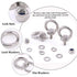 Glarks 36Pcs M6 Male Thread Stainless Steel Eye Bolt Set with Lock Nuts, Washers, and Lock Washers