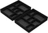 CAXXA 3 Slot Drawer Organizer, Black - 4 Adjustable Dividers for Junk Drawer Storage, Office Desk Supplies
