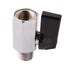 3/8" Brass Mini Ball Valve NPT Female x Male Shut-Off Valve (Pack of 2)