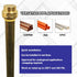 HQMPC 3/4" Push Fit PEX End Cap, Push-to-Connect Brass Plumbing Fittings, 6Pcs
