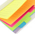 Sticky Notes Set, 2 Pcs Tabbed Self Stick Lined Note Pad Tabs, Portable Stickers, Bright Color Writing Pads Supplies