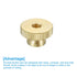 uxcell Knurled Thumb Nuts, 3Pcs M6 x D20mm x H12mm Brass High Head Round Knobs Fasteners for 3D Printer Parts