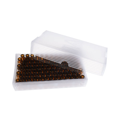 Autosampler Vial, 2 ml HPLC Vial, Amber Chromatography Lab Vial with Writing Area, Pack of 100