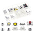 QTETAK 200 Pcs Micro Momentary Tactile Push Button Switch Assortment Kit - 10 Value