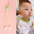 VASANA 3 Pcs Silicone Dental Bib Clips with Neck Chain,Colorful Napkin Holders for Adults, Seniors & Child Use (Random