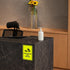 Medium Round Hand Sanitizer Sign - Black/Silver