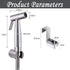 Bidet Sprayer Head, Stainless Steel Handheld Bidet Sprayer kit with Hook, Baby Cloth Diaper Sprayer, Easy to Install for Personal Hygiene and Bedpan WC Sprayer by JIELUO