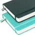 Blank Paper Notebook - 280 Pages A5 Journal with 100gsm Thick Blank Paper, Hardcover, PU Leather, Gray Blue
