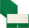 Better Office Products Two Pocket Portfolio Folders, Green, Letter Size, 50-Pack, 50 Pieces