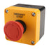 Baomain Red Sign Emergency Stop Switch, 660V Weatherproof Push Button Switch with Box