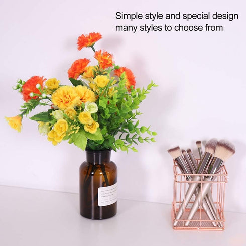 Iron Storage Basket for Makeup Organizer - Small Things Desktop Decor Iron Box Rose Gold
