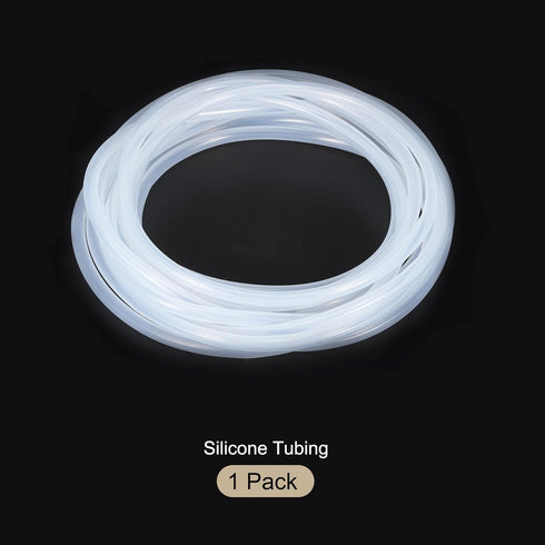 20ft Clear Silicone Tubing, 1/4" ID x 5/16" OD 6mm x 8mm Pure Industrial Plastic Hoses for Pump