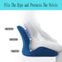 BBOPG Tailbone Office Chair Cushions One-Piece Memory Foam Seat Cushion Lumbar Support Cushion for Pback and Butt