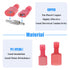 Glarks 100pcs Fully Insulated Female/Male Spade Nylon Quick Disconnect Electrical Crimp Terminals Kit, 22-16 Gauge