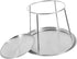 Double-Layer Stainless Steel Seafood Display Tray Reusable Serving Plate for Parties Buffet