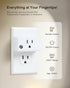 200FT 15A/1875W (5 2 Remote Control Outlet, Long Range Wireless Light Switch, Mini Remote Outlet Plug, High-Power
