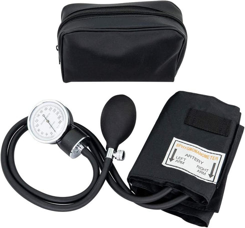 LINE2design Adult Blood Pressure Cuff - School Safety Deluxe Aneroid Sphygmomanometer with