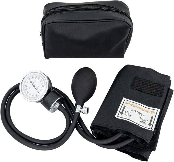 LINE2design Adult Blood Pressure Cuff - School Safety Deluxe Aneroid Sphygmomanometer with