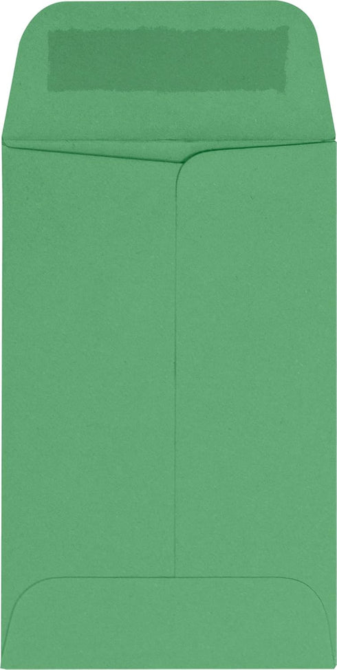 LUXPaper Coin Envelopes, 2 1/4" x 3 1/2", Holiday Green, 80lb Text, 50 Qty