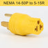 NEMA 14-50P to 5-15R 5-20R 6-15R 6-20R Compact 240V 50 Amp to 240V 15 Amp 20 Amp Female Receptacle Adapter