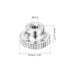 uxcell M4-0.7 Knurled Thumb Nuts, 20Pcs 304 Stainless Steel High Head Female Threaded Round Grip Knob Locking Nuts Fasteners Nuts, Silver