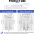 Window Sash Locks, 4 Pack Window Latches Replacement Sash Locks White Screw Hole Spacing 21mm/0.8in Fits Vinyl Single or Double and Vertical or Horizontal Sliding Windows for Anti-Theft