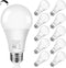 14W Dimmable LED Light Bulbs, 1500LM, 100W Equivalent, A19, E26 Base, 5000K Daylight, 10 Pack
