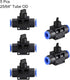 uxcell 10mm OD Pneumatic Air Flow Control Valve, Push-to-Connect Fitting, Union Straight, 5pcs