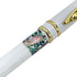 Inlay Mother of Pearl Design Handmade Ballpoint Pen Retractable Executive Gift Deluxe Rollerball Point Black Ink (White) by Nacreh