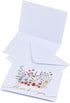 MONORD Set 10 Wildflowers Thank You Cards with Envelopes, Folded Blank Cards, of For Birthday, Baby Shower, Bridal